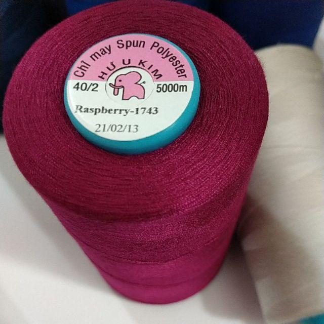 Cuộn chỉ cotton HK- 5000met, chỉ may, chỉ làm tua rua