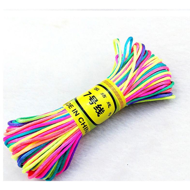 bó 5/10met Dây tim ngũ sắc đan vòng size 1.5-2.5mm