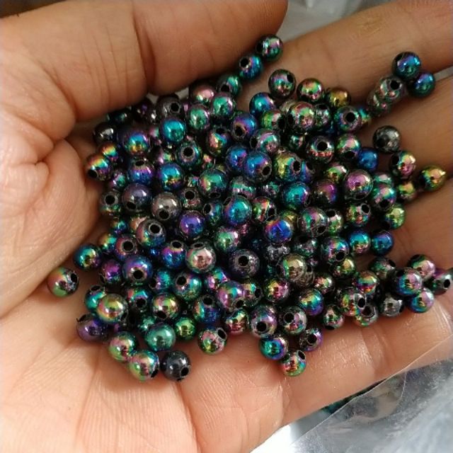 Gói 10/25/50 gam hạt bẹt xanh ánh cừ 5mm