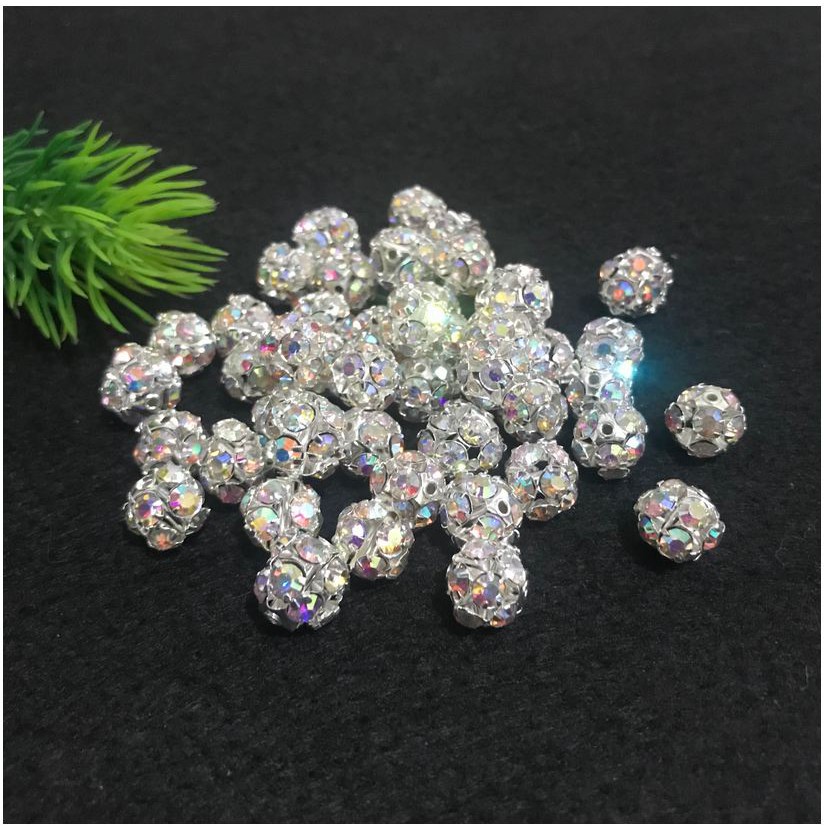 2 Viên charm đá pha lê 10mm, 12mm, 14mm