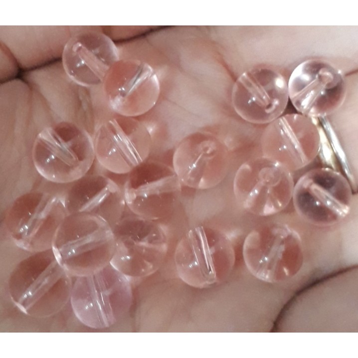 0.5kg hạt đá thủy tinh Hồng nhạt size 4-8-10-12-14mm