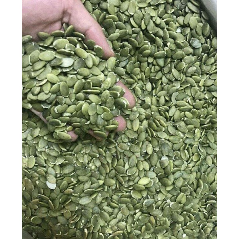 100-500g Nhân hạt bí xanh ấn độ rang chín ăn liền, làm bánh, làm sữa hạt dinh dưỡng