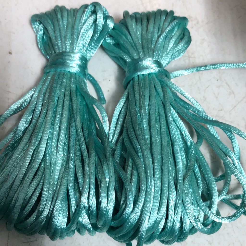 Bó 10 met dây tim Viet Nam size 2.5mm đủ màu dây đan vòng tay, dây thắt vòng,vòng cổ