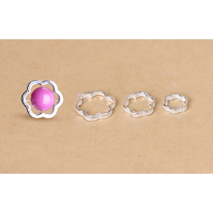 charm hoa 6 cánh bạc 925 size 6-8.5mm