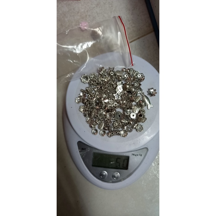 10-50gam hỗn hợp mặt, đế hoa và ống xỏ làm vòng-M7