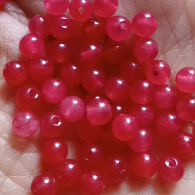 10-20 viên đá thiên nhiên 4-5mm nhiều màu làm vòng