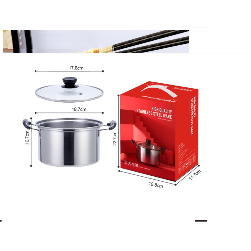 NỒI inox 2 LÍT ĐÁY TỪ 20CM GIÁ RẺ