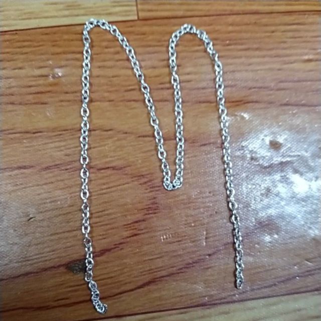 5 Xích đoạn 28cm màu bạc trắngsợi to 2mm
