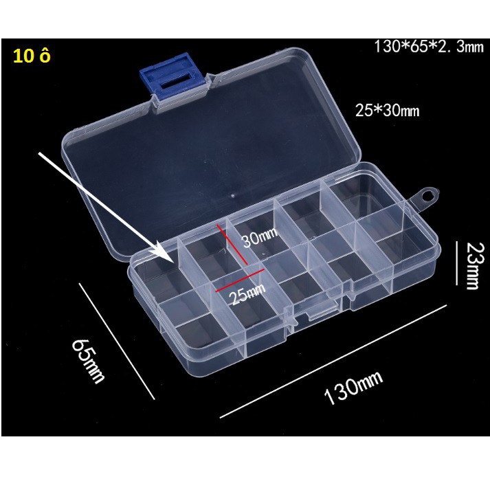 Hộp nhựa 10 /15/24/36 ngăn đựng đồ đa năng