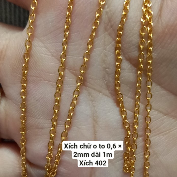 dây xích các loại 4mm, 0,6x2mm, 3,5mm, 3mm, 2mm- xích401, xích402,xích403,xích404,xích405,xích406,xích407,xích408,xích09