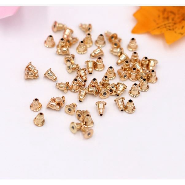 100 CHỐT HOA TAI - BỊT SAU KHUYÊN XỎ , CHỐT CHUÔI HOA TAI