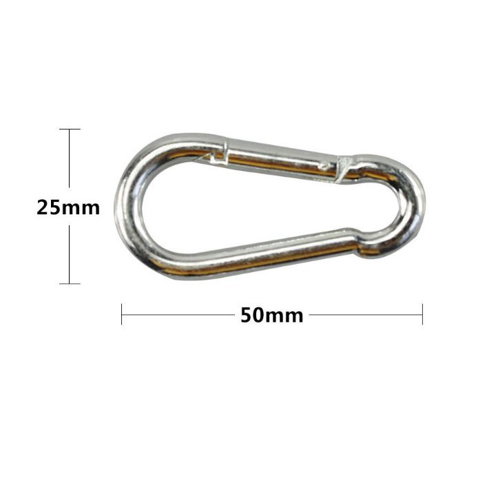 móc khóa lò xo kiểu bầu (p168-5) móc carabiner bảo hiểm an toàn chắc chắn chịu lực