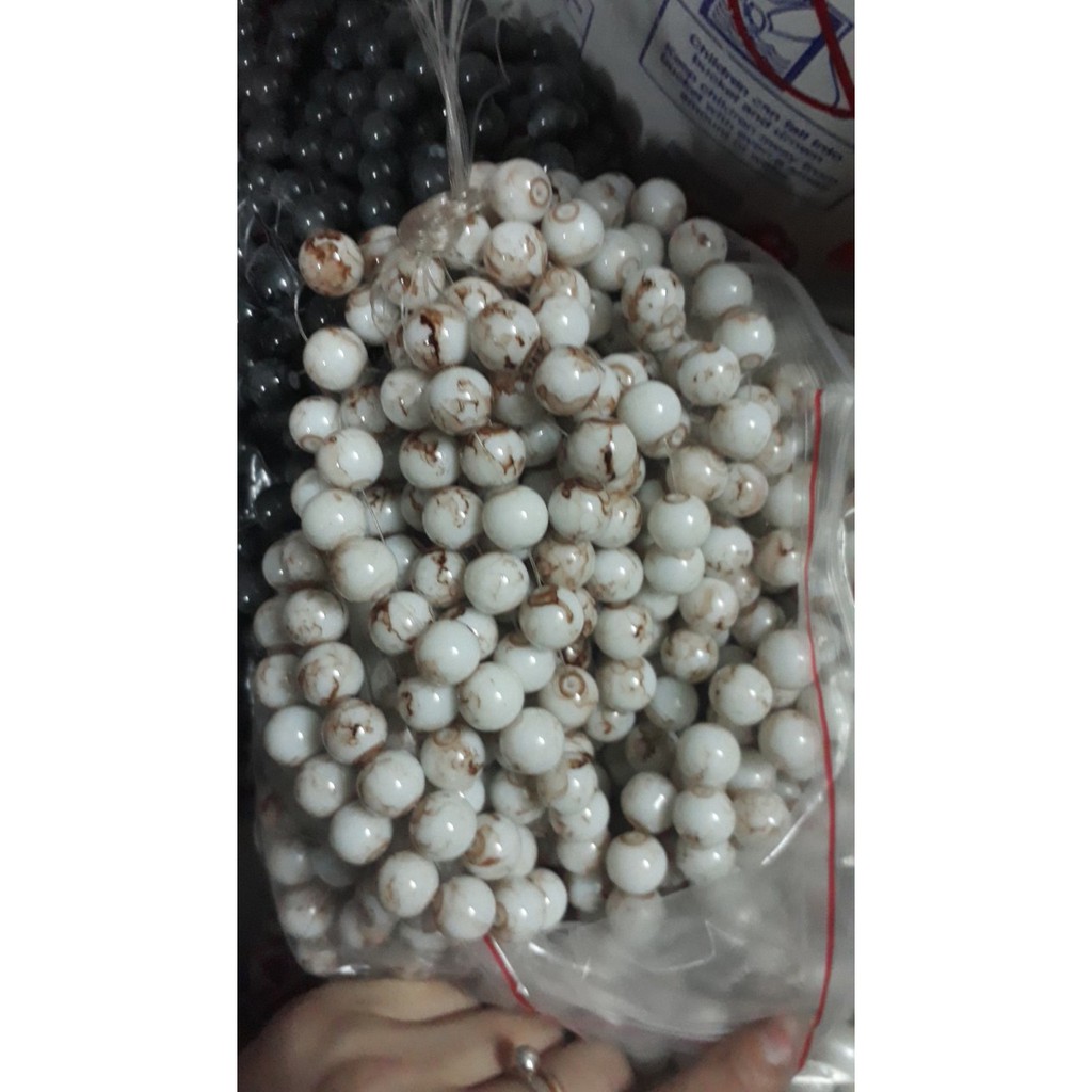 0.5kg đá nhân tạo làm vòng trắng nâu 8-10-12ly