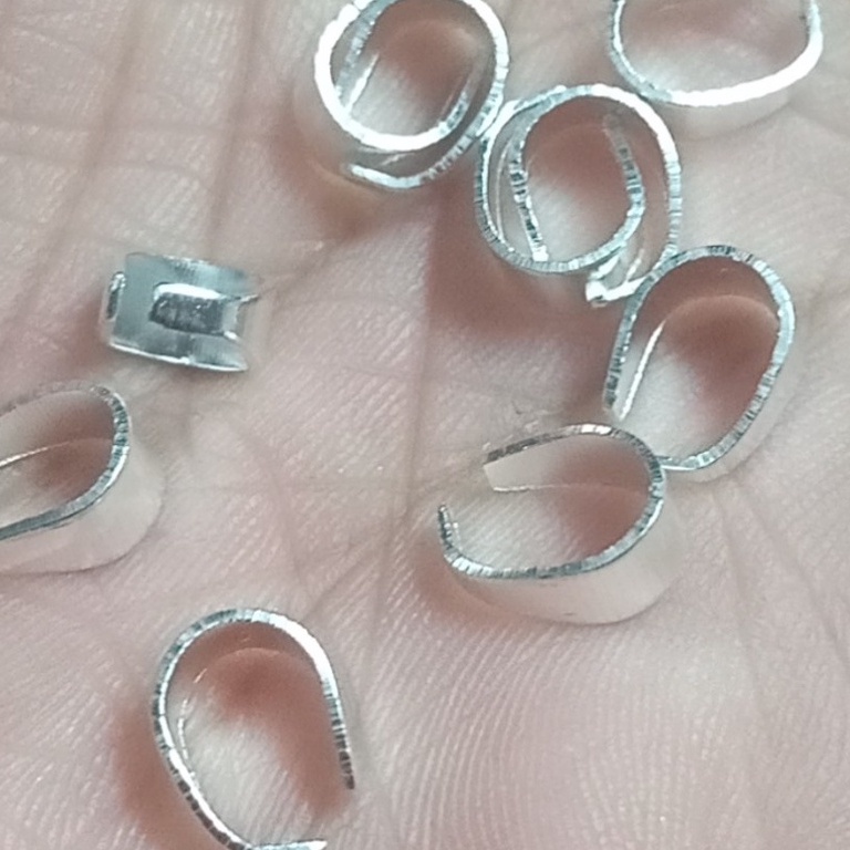10 kẹp móc treo mặt dây chuyền nhiều màu nhiều size để chọn