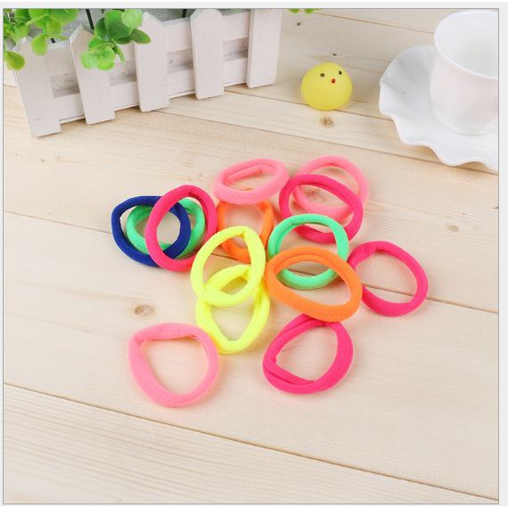 10 dây cột tóc len nhiều màu p191-174