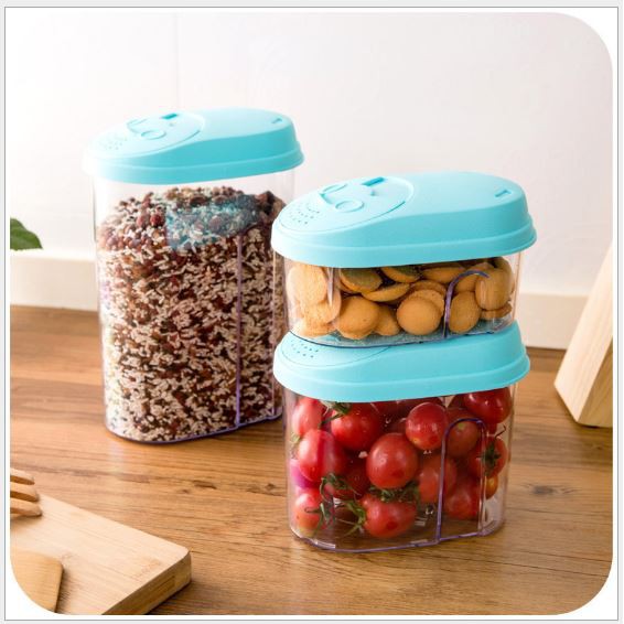 Hộp nhựa đựng thực phẩm khô tiện dụng cho nhà bếp kèm nắp bật tiên dụng