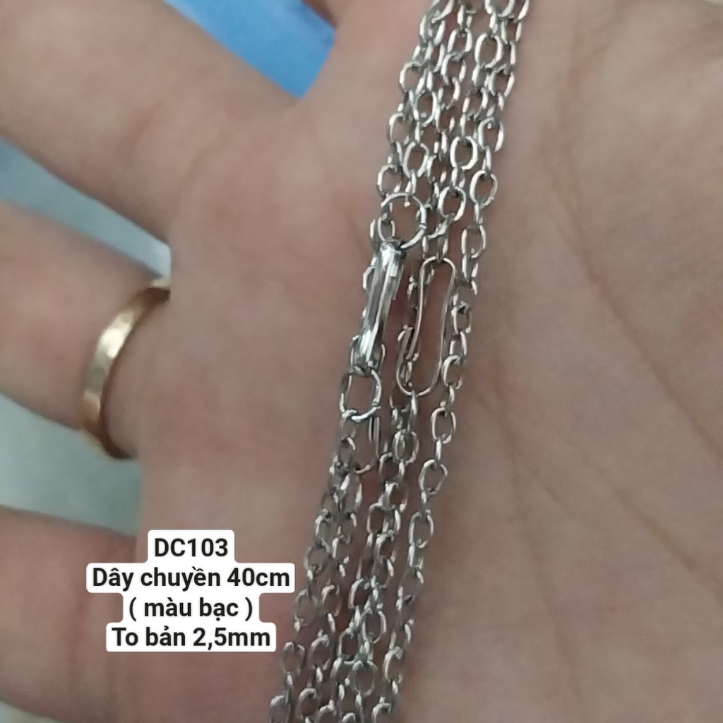 1 sợi dây chuyền xích dài 40cm, 45, 54cm- mã DC103