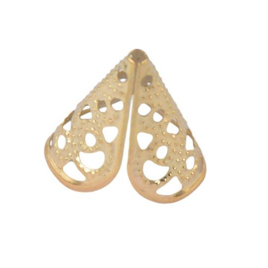 10 cái Charm Hoa hình nón 16X16mm ốp hạt làm Bông Tai ,Vòng Cổ, Trang Sức