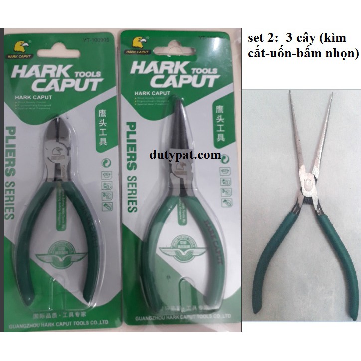 Bộ 3 cây kìm bấm, kìm cắt, kìm uốn làm handmade