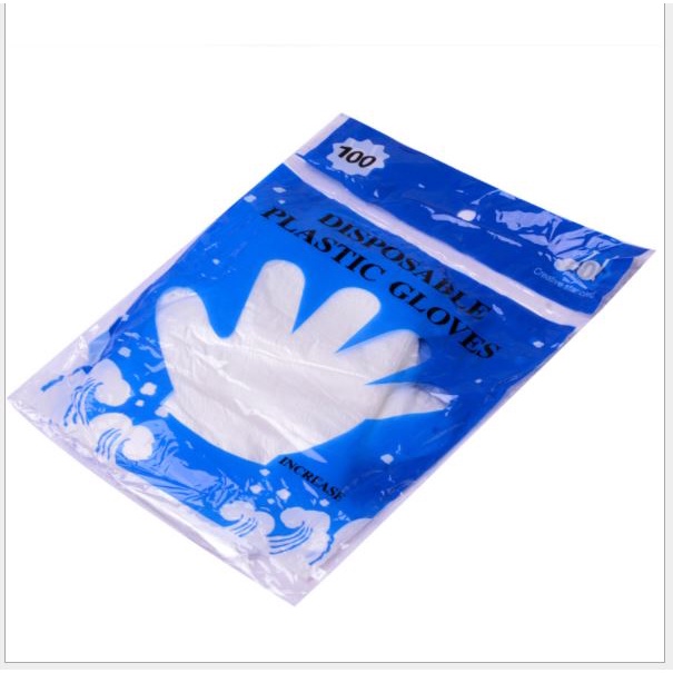 100 cái bao tay nilon - bao tay nylon dùng 1 lần, găng tay nylon  p191-70