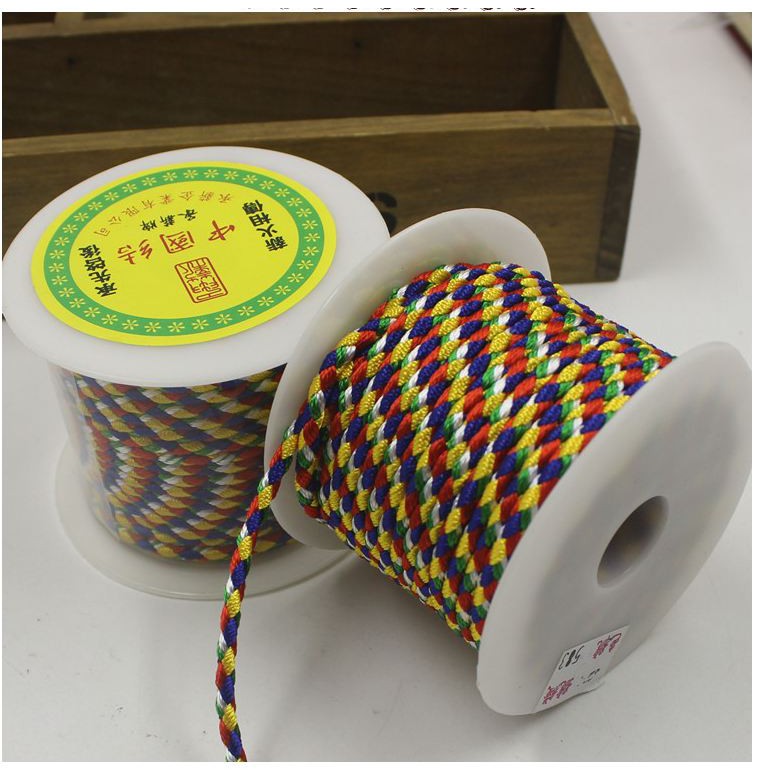 1 CUỘN DÂY CHỈ NGũ SẮC Size 4MM - 583