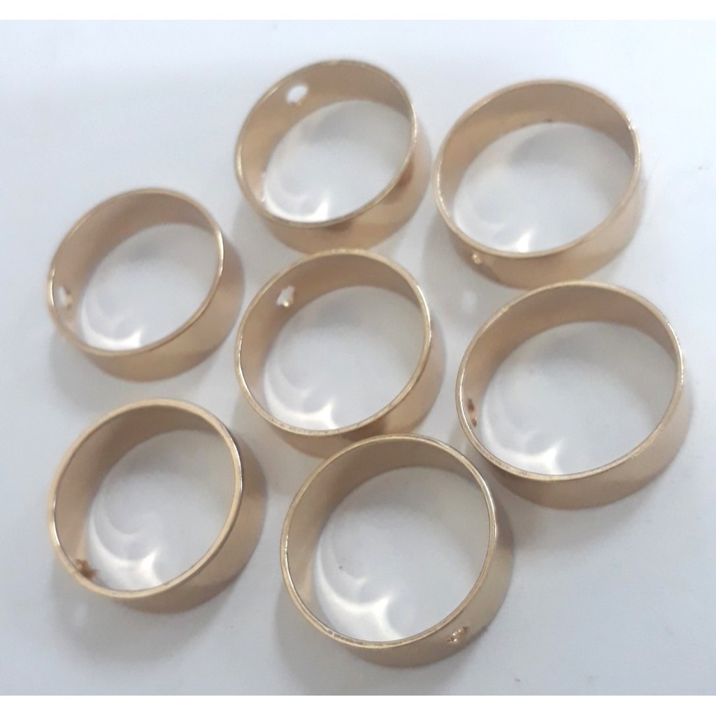 5 khoen lỗ bằng đồng mạ trang trí hạt size 10-12-16mm
