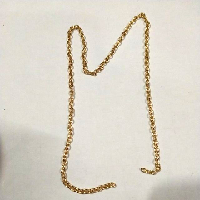 5 đọan xích dài 28cm sợi to 2mm màu vàng-XD10