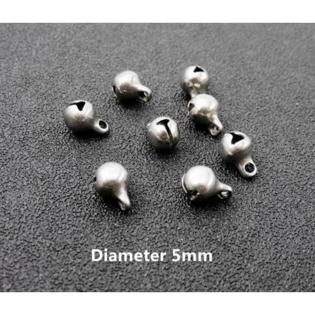 5-10 charm chuông inox không rỉ mix vòng