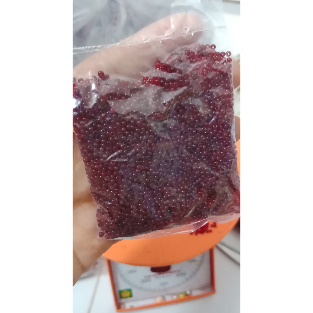 gói 50gam cườm nhí, cườm tấm 2mm