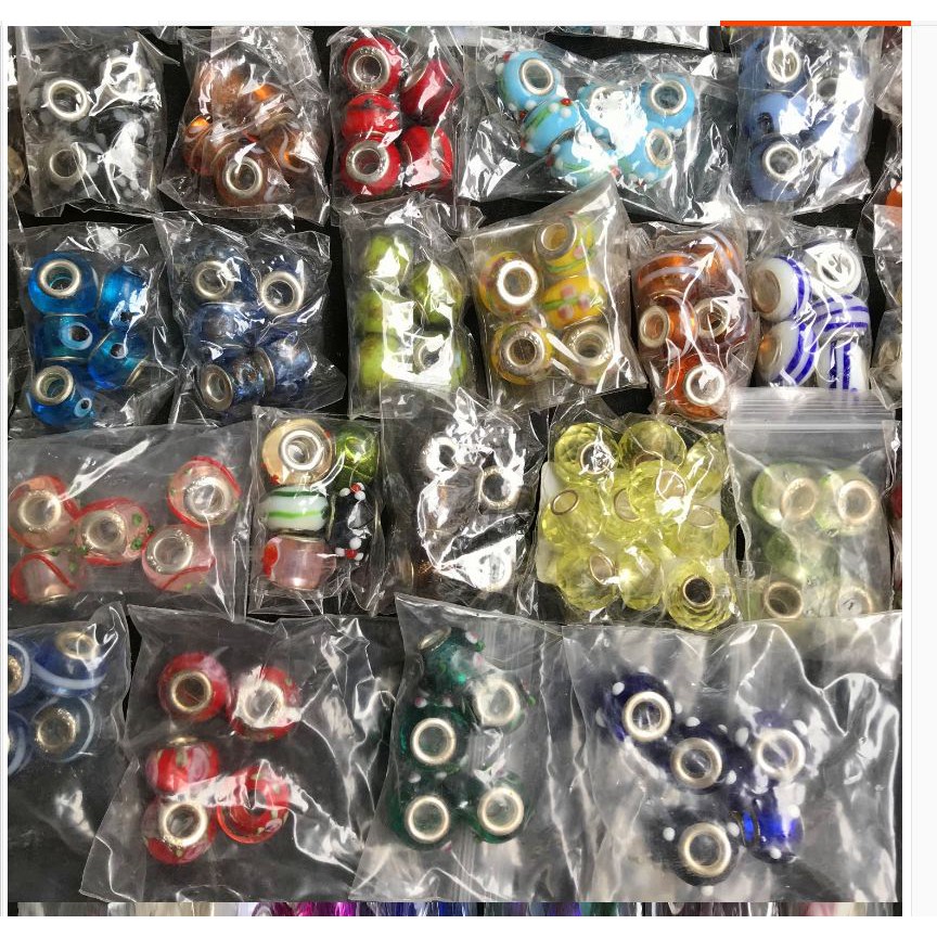 gói 50 charm xỏ vòng padora