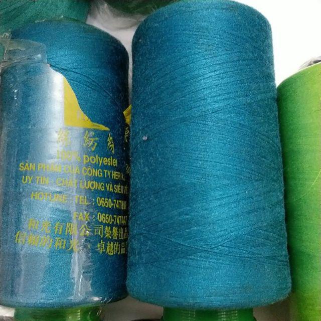 Cuộn chỉ 5000met tone xanh