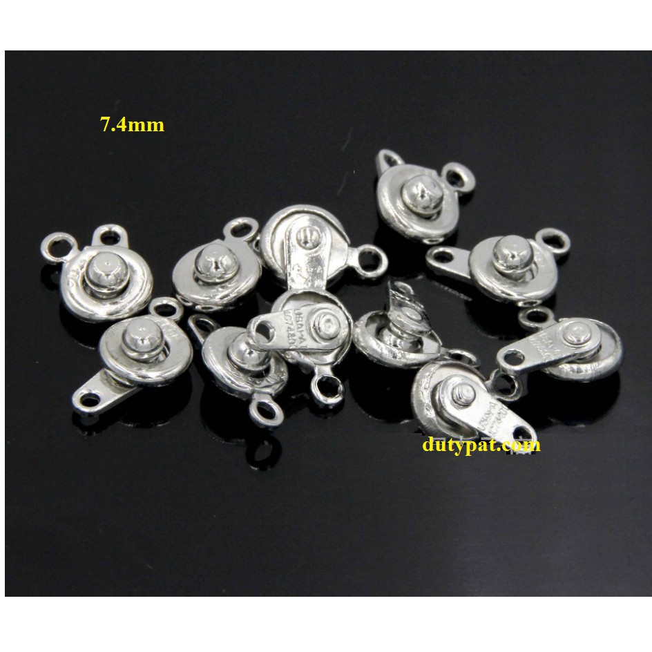set 2-10 khóa snap làm vòng tay 7.4mm, khóa bấm, chốt khoá vòng tay, vồng cổ
