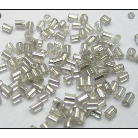 cườm ống, cườm trúc màu vàng, bạ dài 3-25mm (gói 10gam)