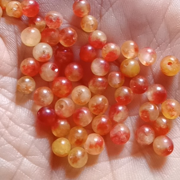 10-20 viên đá thiên nhiên 4-5mm nhiều màu làm vòng