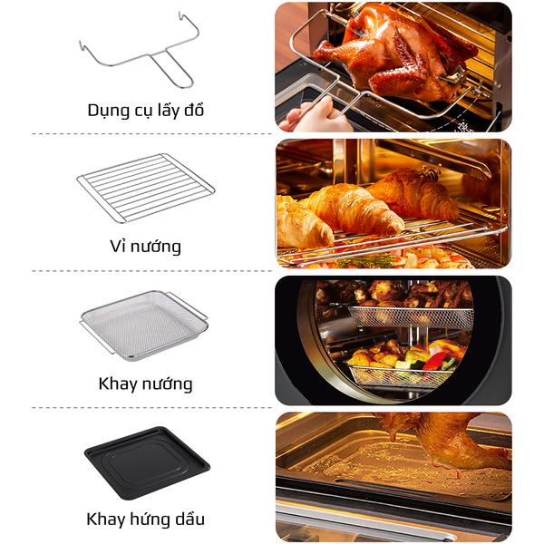 Nồi Chiên Không Dầu OLIVO AF15 - Dung Tích 15L - 16 Chức Năng - Công Suất 2000W - Độ Ồn Thấp Nhất