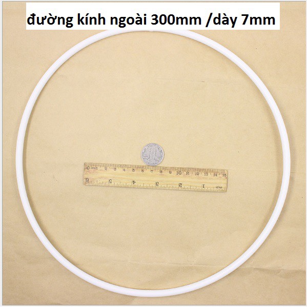 Vòng tròn, trái tim, ngôi sao từ 25-35cm làm dreamcatcher đủ loại (size đại)