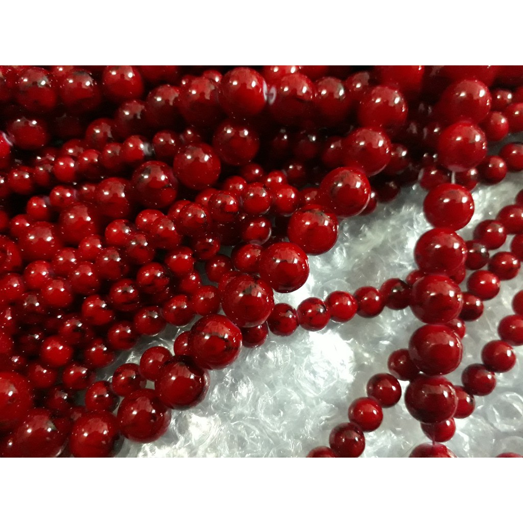 100gam size 8-10-12mm hạt đá nhân tạo làm vòng tay, vòng cổ