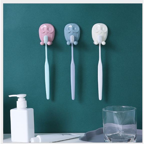 Móc Hít Tường Treo Bàn Chải, Treo Đồ Hình Thú Cute - Kẹp Bàn Chải Đánh Răng