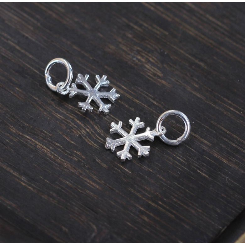 mặt bông tuyết bạc 925 size 8x10.5mm