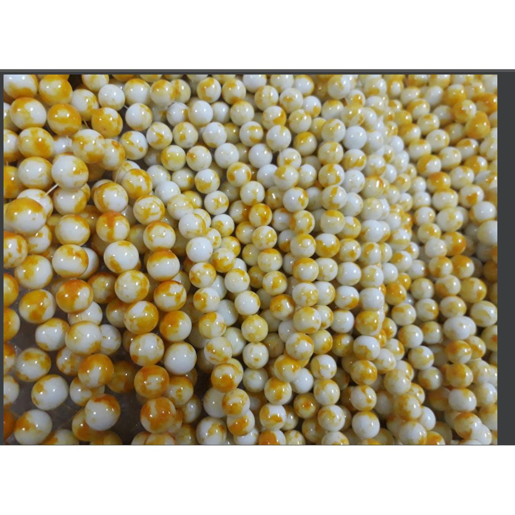 50gam hạt đá nhân tạo 8-10-12 ly làm trang sức vòng tay, vòng cổ, hoa tai