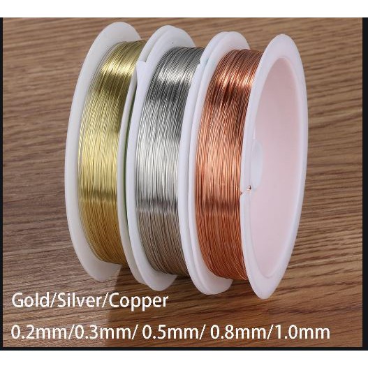dây đồng 0.7mm (cuộn 2.5m) làm thủ công diy