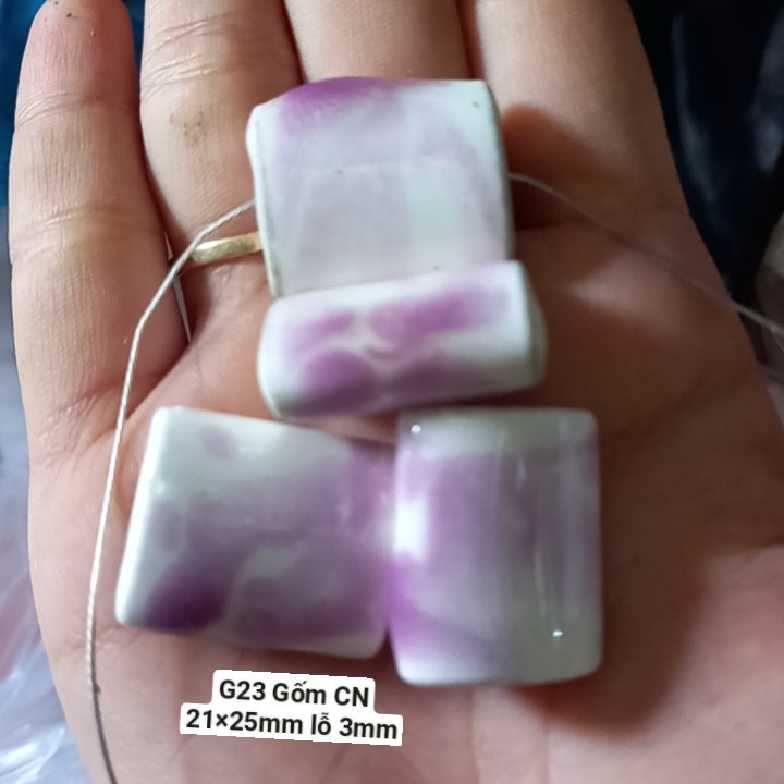 Đá gốm đính pha lê