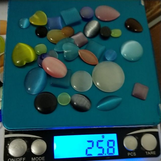 10gam Mặt đá dán mắt mèo hỗn hợp