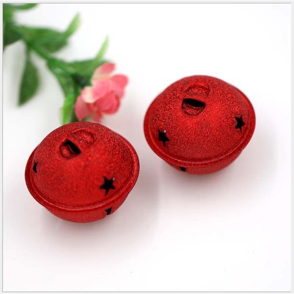 chuông lục lạc to 40mm màu đỏ bóng