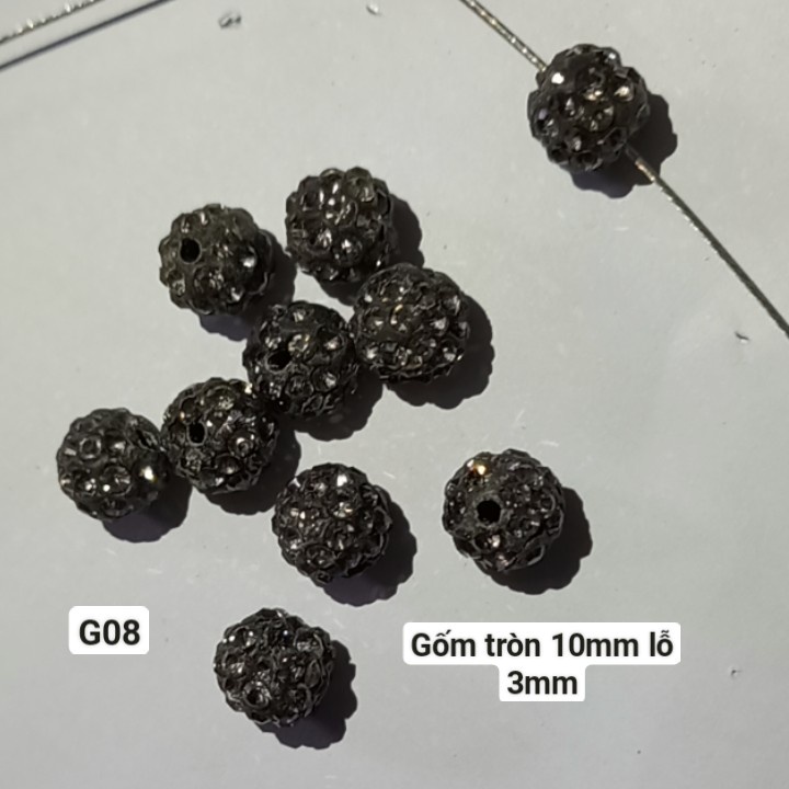 Đá gốm đính pha lê