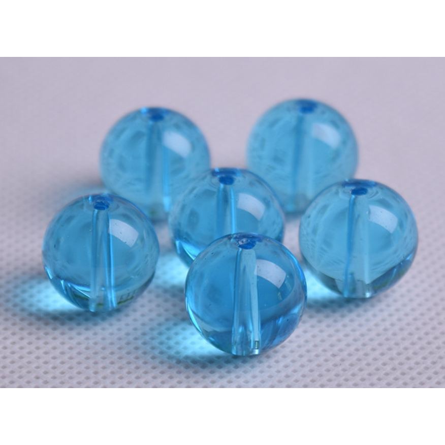 0.5kg hạt đá thủy tinh màu xanh Aqua size 4-6-8-10-12mm (màu 8)