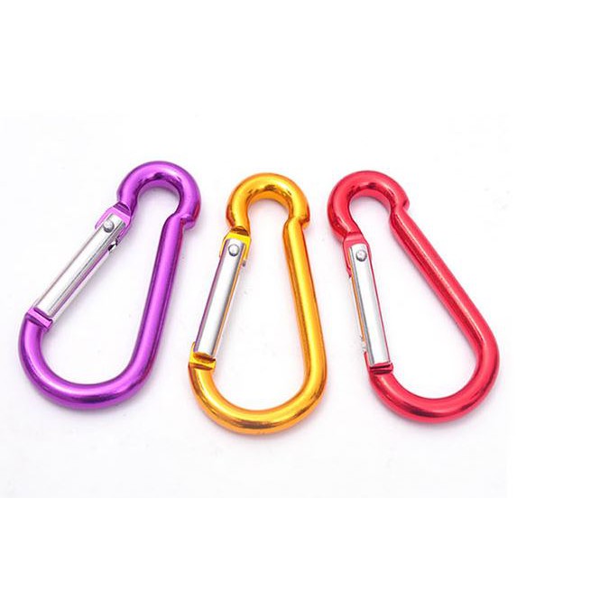 Móc khóa carabiner hình bầu chữ D (p168-3) , móc khóa chai nước, khóa ba lô, khóa hợp kim nhôm ,khóa nhanh