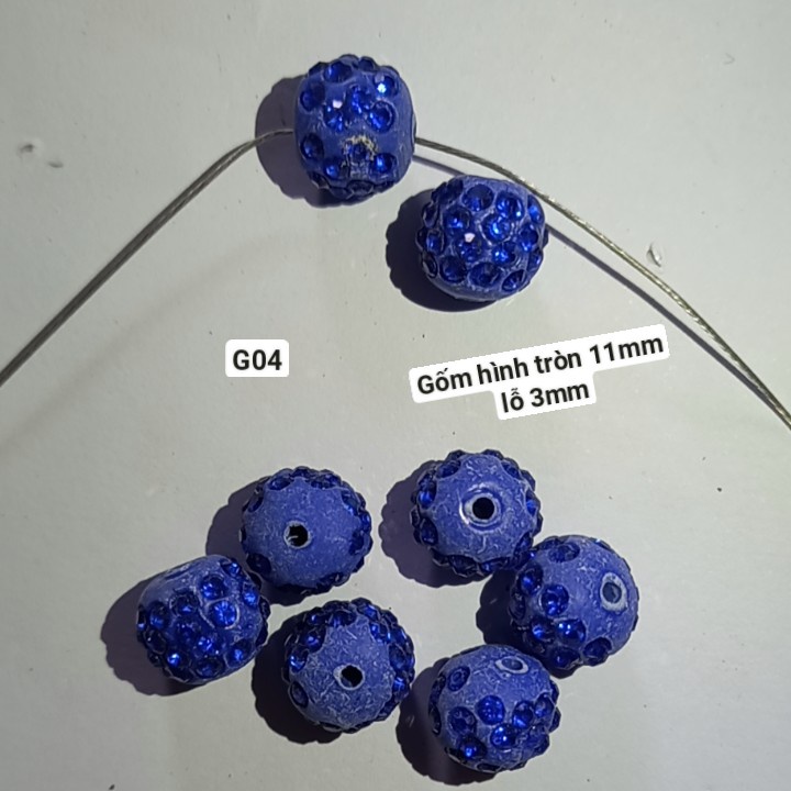 Đá gốm đính pha lê