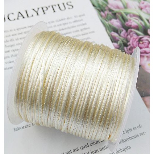Cuộn 30-100m dây tim 2.5m Đài Loan hàng nhập khẩu loại đẹp nhiều màu để chọn, dây đan vòng tay, dây thắt vòng,vòng cổ