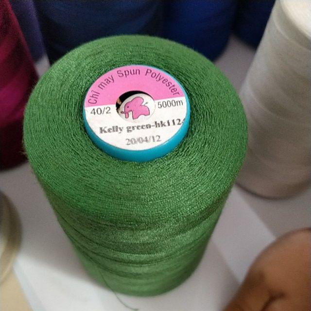 Cuộn chỉ cotton HK- 5000met, chỉ may, chỉ làm tua rua